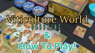 Viticulture World Unboxing and How To Play Guide [upl. by Saiff]