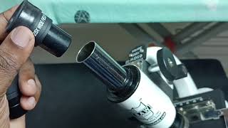 Microscope  How to Insert or Remove Eyepiece Lens  Insert or Remove Ocular Lens to Microscope [upl. by Smart]