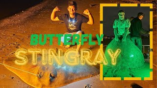 Butterfly Stingray 150lbs East Coast  Nighttime Bowfishing OnDeKOutdoors outriggeroutdoors6656 [upl. by Danny]