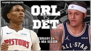 Orlando Magic vs Detorit Pistons Full Game Highlights  Feb 24  2024 NBA Season [upl. by Salhcin474]