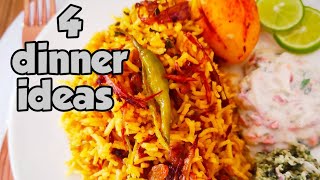 4 Dinner Ideas  Rice Recipes [upl. by Jea781]