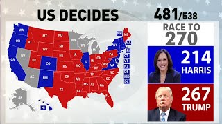 US Election Results Counting LIVE News Trump On Brink Of Landslide Victory Harris Cancels Speech [upl. by Alyar865]