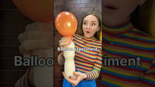 Balloon experiment  soda  vinegar 😱 funny experiment shorts [upl. by Wollis]