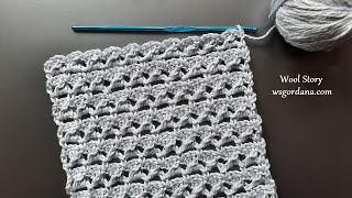 Easy Crochet Block Stitch Pattern for Beginners  lovely crochet stitch for a baby blanket vest [upl. by Gabbert466]