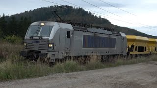 Metrans rock hoopers freight train Locomotive Simens Vectron 9154 7383 4215 Vrata 1102024 [upl. by Kerge]