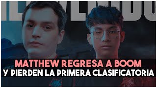 DOTA 2 MATTHEW REGRESA A BOOM PERO ES ELIMINADO de la OQ 1 a THE INTERNATIONAL  Pancho Justo [upl. by Harman]