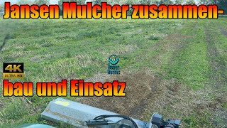 Böschungsmulcher Jansen AGF240 Zusammenbau und erster Einsatz auf der Lupinen Fläche Graben auch [upl. by Emalia]