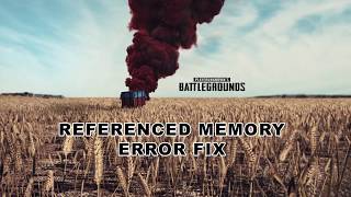 PlayerUnkown Battlegrounds  Memory Error Fix [upl. by Sanfourd884]