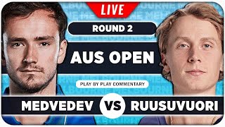 MEDVEDEV vs RUUSUVUORI • Australian Open 2024 • LIVE Tennis PlaybyPlay Stream [upl. by Cavan]