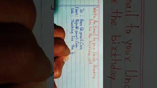 Email writing format । Email Writing In English । Email kai se likhte hain shorts viralshorts [upl. by Leeann239]