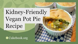 KidneyFriendly Vegan Pot Pie Recipe [upl. by Subir]