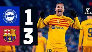 ALAVES 1 vs 3 FC BARCELONA  LALIGA 202324 MD23 [upl. by Feigin]