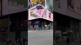 3D Billboard Prada in New York City travel shorts perfume [upl. by Ignace18]