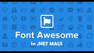 How to use Font Awesome In NET MAUI [upl. by Cello]