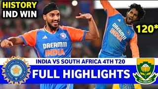 full। Higlights history IND Win India।vs south Africa 4th t20हेडलाइट [upl. by Ramsay]