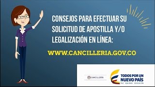 Consejos para realizar su solicitud de Apostilla yo Legalización en línea [upl. by Charlena877]