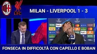 FONSECA IN DIFFICOLTÀ CON CAPELLO E BOBAN DOPO MILANLIVERPOOL 13 [upl. by Kienan]