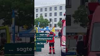 Messerangriff auf Marktplatz in Mannheim  Angreifer niedergeschossen [upl. by Towny45]