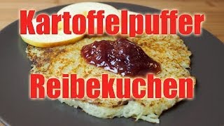 Kartoffelpuffer Reibekuchen  Vegan amp Fettarm Rezept VEGAN [upl. by Aeret]