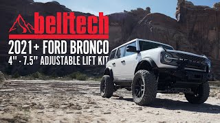 Belltech 4quot  75quot Adjustable Lift Kit 2021 Bronco [upl. by Melissa425]