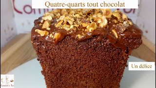 Quatrequarts tout chocolat  comment faire un quatrequarts au chocolat [upl. by Defant]