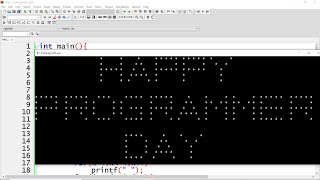 Print Happy Programmer Day using Nested Loops in C  Practical Demo [upl. by Cirala72]