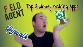 Top 3 Free Money making apps for IphoneAndroid  Field AgentGigwalkQriket [upl. by Oeramed]