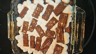 Gluten Free Triple Chocolate Brownie Smores dessert smores brownies trending viral yummy [upl. by Acinahs524]