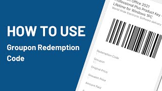 Using Your Groupon Redemption Code on MyCodes24com [upl. by Rosemonde]