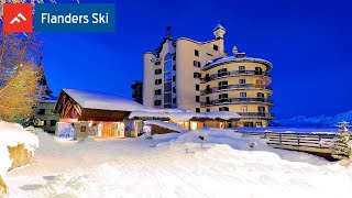 Flanders Ski Hotel  Principi di Piemontes in Sestrière  Italië [upl. by Delia]