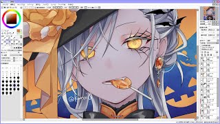 ハロウィン2023【イラストメイキング】 [upl. by Ynnaej]