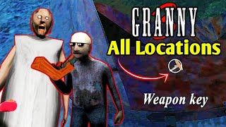 Weapon Key All Locations In Granny 3  weapon Key location granny3 [upl. by Alden]