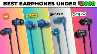 Top 5 Best Wired Earphones Under 1000🔥Best Earphones Under 1000 in 2023⚡ [upl. by Alikam]