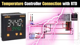 Temperature Controller Connection with RTD । Temperature Controller Install Diagram [upl. by Venita942]