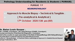 Pursue 7F Live NeuropathologyApproach to Muscle Biopsy – Technical and Tangible [upl. by Blaze522]