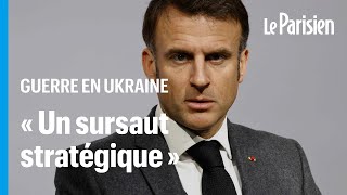 Emmanuel Macron appelle les alliés de lUkraine à « ne pas être lâches » [upl. by Lynda267]