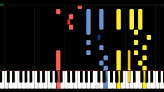 Dorian Toccata and Fugue in D minor  BWV 538  JS Bach  Synthesia HD 60 fps [upl. by Viveca]