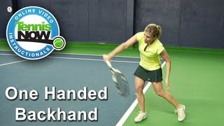 Moves like Federer How to Hit a OneHanded Backhand [upl. by Ahkeber]