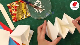 Artist Books Lotus Fold Book Binding Step by Step for Beginners [upl. by Haleelahk]