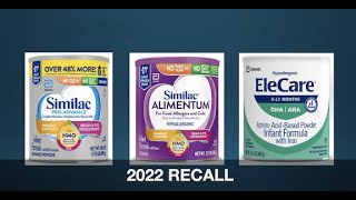 2022 Similac Formula Recall [upl. by Ailugram]