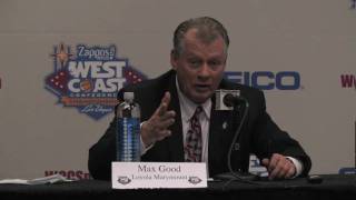 WCC MBB Semifinals Loyola Marymount Press Conference [upl. by Regdirb]