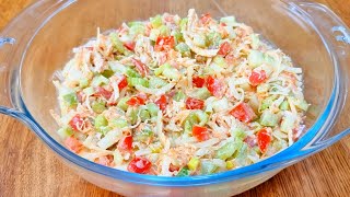 EMAGRECE e DESINCHA Salada DELICIOSA Fácil Rápida e Saudável  Low Carb e Completa [upl. by Azeria]