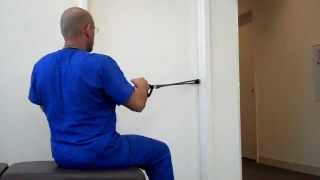 Back Exercises with Resistance Bands  Atlanta Chiropractor  Personal Injury Doctor Atlanta [upl. by Yruj578]