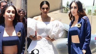 Kareena Kapoor Sonam Kapoor GRAND ENTRY At Veerey Di Wedding TRAILER LAUNCH [upl. by Mailliwnhoj]