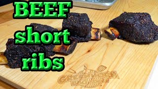 Best Barbecue Beef Short Ribs recipe on a Traeger Pellet Grill [upl. by Izogn150]