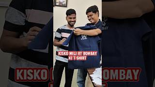 IIT Bombay TSHIRT ye kisko Mili 😱❤️ ft Saransh Sir  IIT Motivation 🔥 shorts esaral iit jee [upl. by Barton]