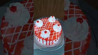 perfect Bekri style Strawberry Cake design shots cake viral youtube [upl. by Llerred]