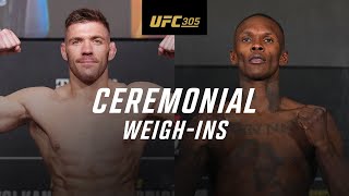 UFC 305 Ceremonial WeighIn [upl. by Ybok]