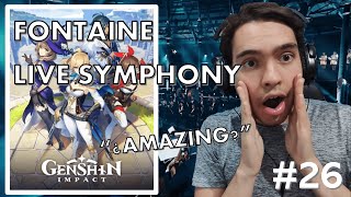 Gamer and Pianist Reacts to FONTAINE LIVE SYMPHONY from Genshin Impact OST [upl. by Hewet119]