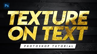 How to Add Texture to Text in Photoshop in SECONDS [upl. by Cam283]